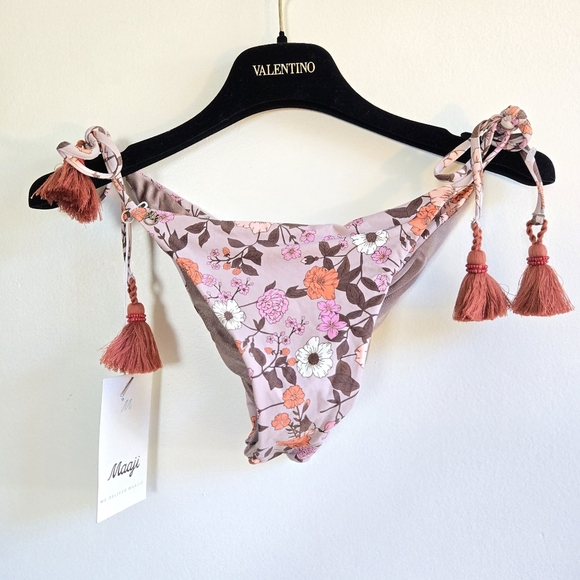 New Maaji Ditsy Halles Sunny Reversible Swim Bikini Set NWT Large - Picture 13 of 16